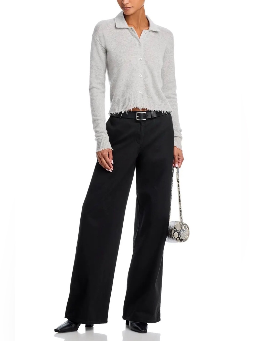RE/DONE 90s Trouser Washed Black Wide Leg Pants NWT Size 26 High Rise